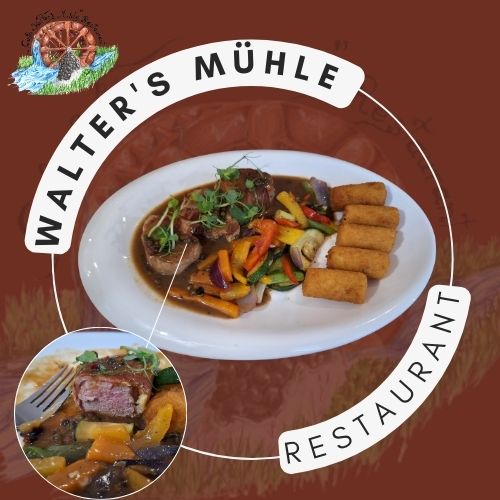 Gericht im Walters Mühle Restaurant – Speisen und Getränke